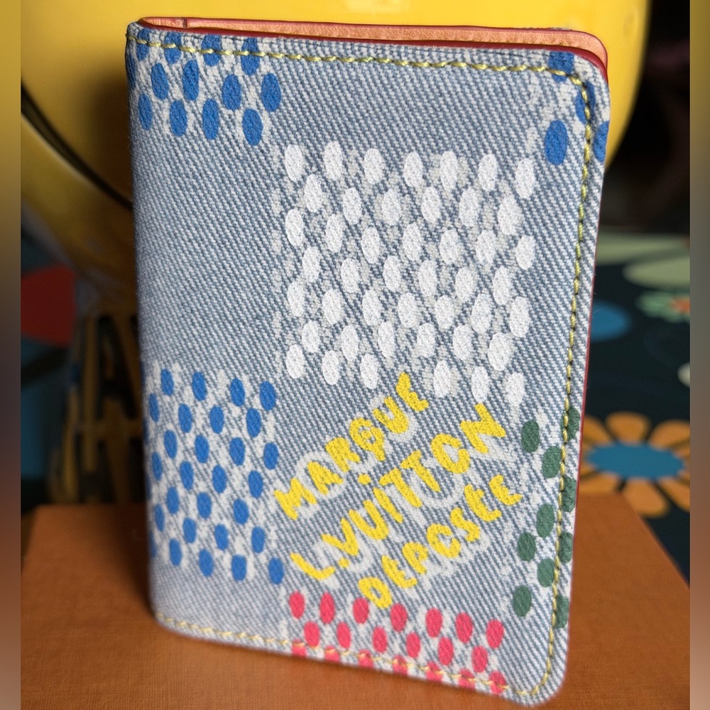 Louis Vuitton - Lovers Damier Denim Pocket Organizer (Very Rare) NWT